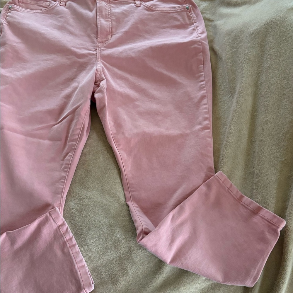 NEW LC Lauren Conrad Pink High-Rise Skinny Ankle Pants Jeans